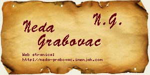 Neda Grabovac vizit kartica